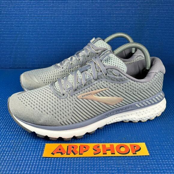 Brooks Shoes - 🔴 BROOKS ADRENALINE 20 Women`s Size 9.5 Grey Pink Running Shoes 1202961B073